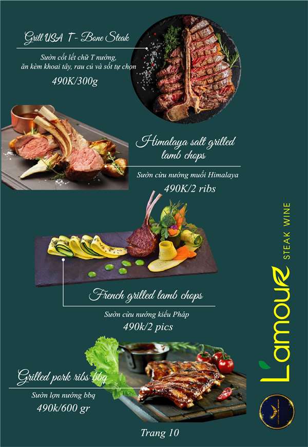 L'amour Steak Wine - Nhà hàng beefsteak, nhà hàng bít tết ngon Hà Nội